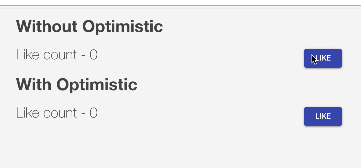 Optimistic update benchmark